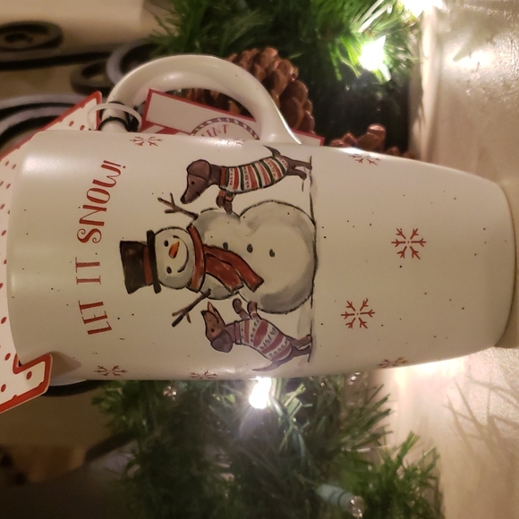 Peppermint and Pine Other - Peppermint & Pine Dachshunds Let It Snow! Christmas  Snowman Travel Tumbler